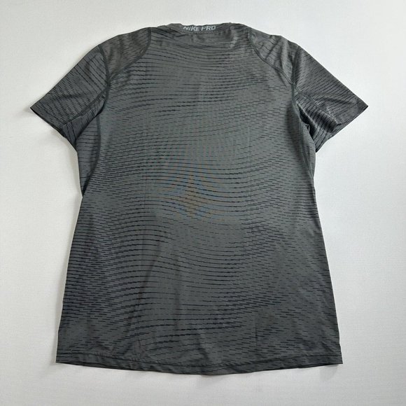 Nike Pro Shirt Mens Size Medium Gray Fitted Dri-Fit Activewear Athletic Gym - Picture 2 of 10